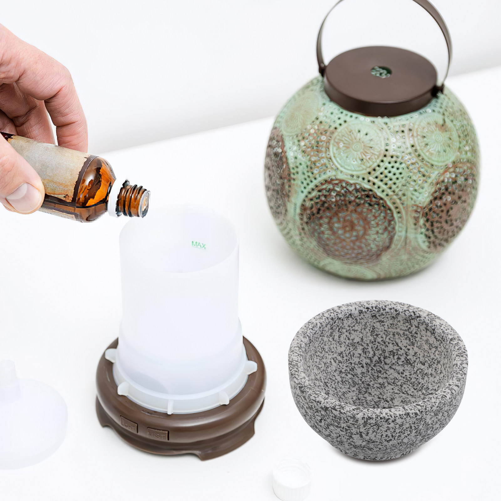 وعاء حجر ناشر للزيوت العطرية ل - مراجعة Home Fragrance Usa وسعره